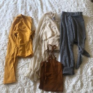 4 piece crop top bundle